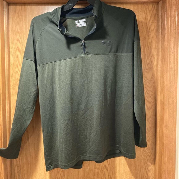 Mens Green Under Armour 1/4 Zip - Picture 2 of 5